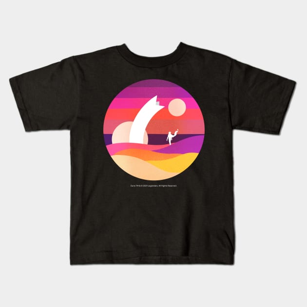 Minimalist Arrakis, Neon Kids T-Shirt by Dream Artworks